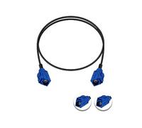 Vecys Fakra C Cable Fakra C Female to Fakra C Female Blue Pigtail Cable RG174 20IN/50CM GPS Antenna Extension Cable for Car Radio