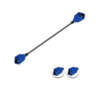 Vecys Fakra C Cable Fakra C Female to Fakra C Female Blue Pigtail Cable RG174 6IN/15CM GPS Antenna Extension Cable for Car Radio