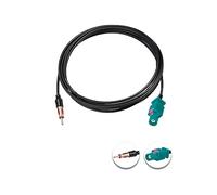 Vecys Fakra Z Cable Fakra Z Male to DIN Male Adapter Cable 6.6FT/2M Fakra DIN Plug Pigtail Fakra Cable RG174 for FM/AM Radio Antenna