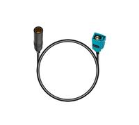 Vecys Fakra Z Female to DIN Female Adapter Cable RG174 20CM/7.9IN for DAB Car Radio Car Stereo FM AM Head Unit CD Media Player Receiver