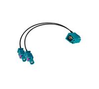 Vecys Fakra Z Splitter Cable Fakra Z Female to Dual Male RF Coaxial Cable 3 Way Splitter Y-Type RG174 30CM/12In for 2G 3G 4G Antennas Routers DVB-T DVB-T2 HDTV Receivers