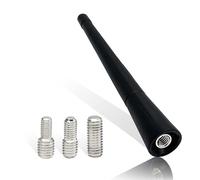 Vecys FM/AM Car Antenna Kit Auto Roof Antenna Rod Universal Short Rod with 3 Different Adapters Included (M4, M5, M6) FM/AM Radio Reception