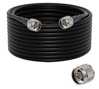 Vecys N to N Male Jumper N Male to N Male Low Loss Coaxial Cable RG58 49.2FT/15M for 3G 4G 5G LTE Antenna Ham Radio GPS WiFi