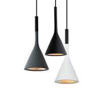 Vecys Pendant Lamp E27 Lamps Funnel Chandelier Faux Cement Resin Imitation Minimalist Modern Nordic for Office Restaurant Cafe Bar Hotel Light Restaurant Grey