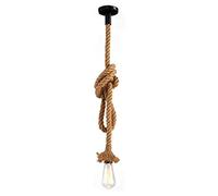 Vecys Rope Lamp Pendant Light Rope Vintage Hemp Light for Kitchen, Bar, Foundation, Warehouse, Farm etc (100CM)