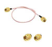 Vecys SMA Antenna Extension Cable SMA Male to Male Pigtail Cable WLAN Antenna Cable RG316 12"/30CM for WiFi Wireless Network 2G 3G 4G Antenna Router GSM Bluetooth WLAN LAN