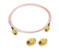 Vecys SMA Antenna Extension Cable SMA Male to Male Pigtail Cable WLAN Antenna Cable RG316 3ft/1M for WiFi Wireless Network 2G 3G 4G Antenna Router GSM Bluetooth WLAN LAN