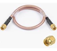 Vecys SMA Antenna Extension Cable SMA Male to Male Pigtail Cable WLAN Antenna Cable RG400 12"/30cm for WiFi Wireless Network 2G 3G 4G Antenna Router GSM Bluetooth WLAN LAN