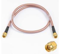 Vecys SMA Antenna Extension Cable SMA Male to Male Pigtail Cable WLAN Antenna Cable RG400 20"/50cm for WiFi Wireless Network 2G 3G 4G Antenna Router GSM Bluetooth WLAN LAN