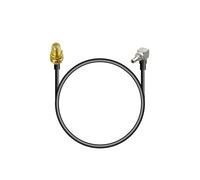 Vecys SMA Female to CRC9 Male Right Angle 90 Degree Adapter Cable 4G Antenna RF Coaxial Pigtail Cable RG174 30CM/12In for 2G 3G 4G LTE Modem Router