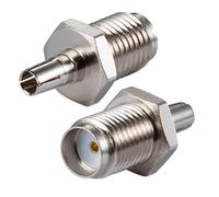 Vecys SMA Socket to CRC9 Plug Adapter 2G 3G 4G Antenna Adapter SMA Antenna Adapter 2 Pieces