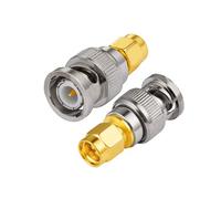 Vecys SMA to BNC RF Adapters Connection SMA Male to BNC Male Adapter for SDR Amateur Radio Handheld Radio Electronics WLAN Wireless Camera Scanner Two Way Radios