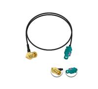 Vecys SMB Female Right Angle to Fakra Z Male Extension Cable 20In/50cm Universum FAKRA Plug to SMB Socket Antenna Adapter RG174 Type Z Cable