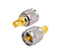 Vecys Two Way Radio SMA Male to UHF Male Straight Adapter PL259 for Ham Radio UHF Radio Walkie Talkie Handheld Radio Pl Plug Antenna CB Radio 2 Pcs