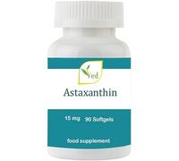 Ved Astaxanthin Capsules | Support Healthy Immune System | Support Joint and Tendon Health | 15mg 90 softgel Free Radical Eliminating Antioxidant