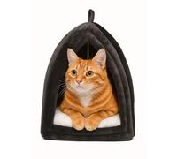 Ved Cat Bed for Indoor Cats - Cozy Cat Beds, Cat House, Cat Cave, Kitten Bed, Rabbit Bed, Cat Igloo Bed, Enclosed Dog Bed, Cat Tent, Small Cat Bed, Indoor Cat House, Cat Box Bed