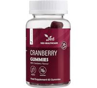 VED Cranberry Gummies - 60 Vegan Gummies, High-Strength Cranberry Extract, Natural Flavor - Urinary Tract & Bladder Health Support - Non-GMO, Gluten-Free, Vegetarian, 1 Month Supply