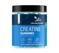 VED Creatine Gummies 1000 mg - 120 Count, Max Strength Muscle Growth & Recovery Supplement for Men & Women, Vegan, Creatine Monohydrate with Vitamin C, Pre Workout Chewable, 2 Months Supply.