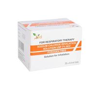 VED Hypertonic Inhalation Saline Solution, 7% Sodium Chloride (NaCl), 25 X 4.0 ml Unit Dose Vials for Adult & Child.