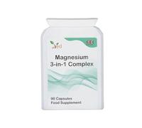 Ved Magnesium 3-in-1 Complex, Supplements as Magnesium Bisglycinate 400 mg, Oxide & Malate, Triple High Absorption 384mg Elemental,90 Vegan Capsules(45 Days Supply)