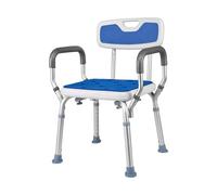 VED Shower Chair with Arms - Shower Seat for Elderly and Disabled - Comfortable Shower Chair to Sit on in Shower - Ideal Bathroom Chair for Walk-in Showers and Perching Stool for Elderly.