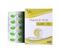 VED Vitamin-E 75 IU SOFTGEL Capsule | 30 Days Supply