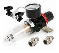 VEDA Airbrush Regulator Kit - HS-F2 Oil & Water Trap Inline Filter + Airbrush Holder - for Airbrushing, Model Painting, Compressor Setup