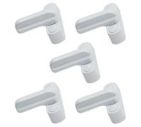 VEDA Enhance Home Security with 5 Pack Sash Lock Blocker - Door & Window Lock - Anti-Theft for PVC/uPVC Windows and Doors - White
