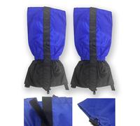 VEDA Waterproof Hiking Gaiters - Durable Outdoor Leg Covers with Adjustable Buckle, Hook & Loop Closure - Anti-Tear Fabric for Trekking, Walking, and Snow Travel (Blue)