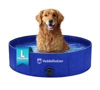 Veddelholzer Foldable Dog Bathtub (L) 120 x 30 cm Non-Slip Robust Dog Bath Tub, Space-Saving and Stable, Ideal for Garden and Balcony, Quick to Set Up Without Inflating, for Small and Large Dogs