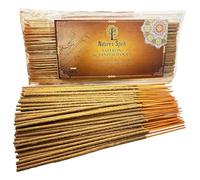 Vedic Masala Hand Rolled Incense Sticks 100g Pack Traditional Indian Joss Sticks Long Burning Natural Aromatherapy Incense for Meditation Yoga Relaxation Spiritual (Saffron & Sandalwood)