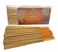 Vedic Masala Hand Rolled Incense Sticks 100g Pack Traditional Indian Joss Sticks Long Burning Natural Aromatherapy Incense for Meditation Yoga Relaxation Spiritual (Agarwood)