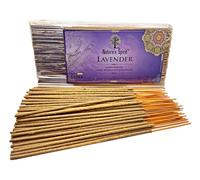Vedic Masala Hand Rolled Incense Sticks 100g Pack Traditional Indian Joss Sticks Long Burning Natural Aromatherapy Incense for Meditation Yoga Relaxation Spiritual (Lavender)