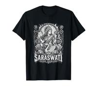 Vedic Spiritual Saraswati Sacred Knowledge Mandala T-Shirt