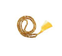 Vediknectar® Yellow Aventurine Crystal Stone Mala 108 Beads Chakra Bracelet Reiki Necklace Tibetan, Buddhist Hindu Prayer Beads Crystal Stone Mala Natural Gemstones Spiritual Good Luck Gift