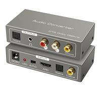 VEDINDUST Digital Analog Audio Converter, 192KHz HDMI ARC Adapter, ARC Optical Toslink Input to Optical RCA L/R 3.5mm Output, For Amplifiers Speakers Home Theatre Systems etc