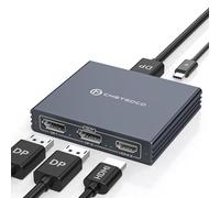 VEDINDUST DisplayPort Splitter 1 in 3 Out DP to HDMI & Dual DP Adapter 4K@120Hz 4K@60Hz supports MST and SST modes MST Extended Display for Windows only