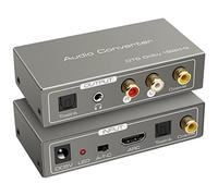 VEDINDUST HDMI ARC Audio Extractor 192KHz HDMI ARC Adapter Multi-Function Audio Converter Optical Toslink SPDIF to SPDIF RCA L/R 3.5mm Aux For Amplifiers Speakers Home Theatre Systems etc