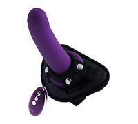 VeDo Strapped Rechargeable Vibrating Strap On (Purple)