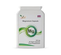 Ved's Extra Strength Magnesium Premium Quality Casules| Natural Food Supplement | 500 mg 90 Veg Capsule| 90 Day Supply