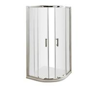 VeeBath 1000mm Quadrant Shower Enclosure 6mm Glass - Chrome | Reversible Left or Right Fit, Adjustable Wall Profiles, Concealed Fixings, 6mm Toughened Saftey Glass