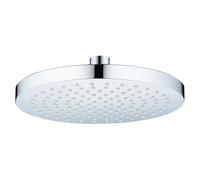 VeeBath 8" Shower Head Round Rainfall Shower Head Large Rain Shower Head Adjustable with Swivel Ball Powerful High Pressure Top Spray Bathroom Shower Head- 200x200mm, ABS-Chrome