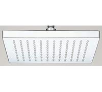 VeeBath 8" Shower Head Square Rainfall Shower Head Large Rain Shower Head Adjustable with Swivel Ball Powerful High Pressure Top Spray Bathroom Shower Head- 200x200mm, ABS-Chrome