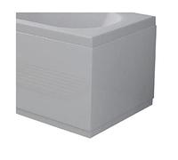 VeeBath Acubase 750mm Bath End Panel, Waterproof, Modern Panels for Bathroom Bathtub- White