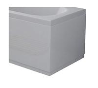 VeeBath Acubase 800mm Bath End Panel, Waterproof, Modern Panels for Bathroom Bathtub- White