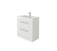 Veebath Desire Venus 600 White Fs Unit And Slim-Edge Basin