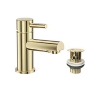 VeeBath Dixon Round Lever Mono Basin Mixer Tap With Waste