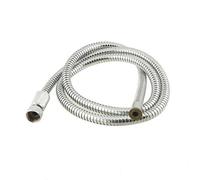 VeeBath Essentials 1.5M Chrome Bath Shower Hose Flexible Stainless Steel Replacement Pipe