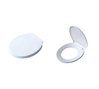 VeeBath Essentials WC White Toilet Seat Slow Soft Closing Toilet Pan Seat Hinges