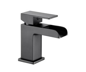 VeeBath Kelvin Square Waterfall Mono Basin Mixer Tap With Waste